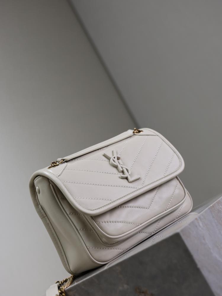 White Leather Top Handle Bag