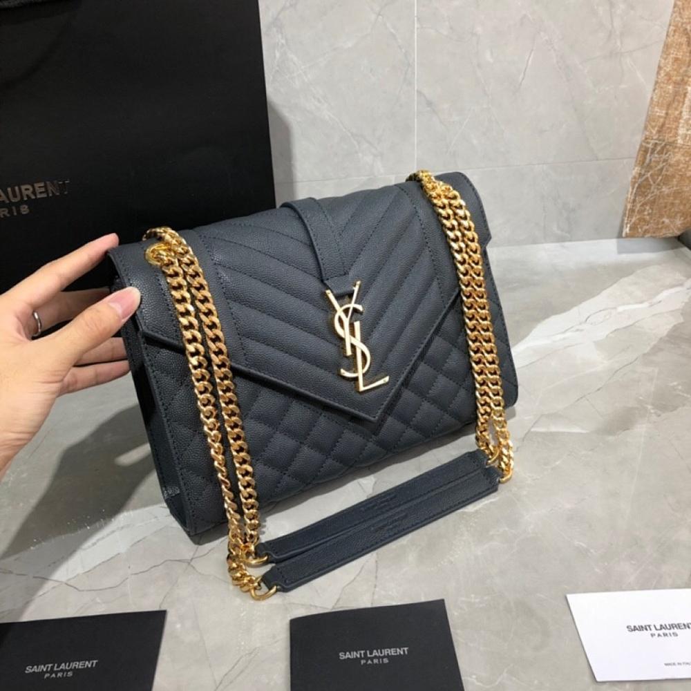 Classic Black Embroidered Leather Shoulder Bag – Special Edition
