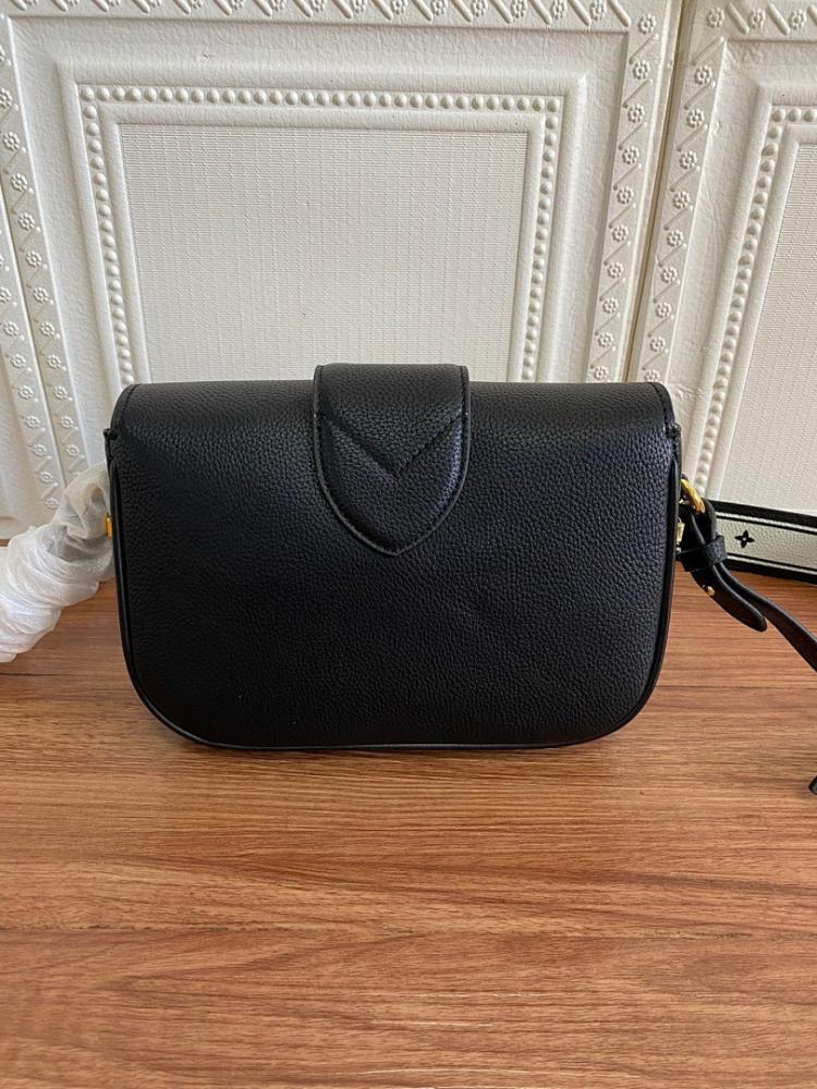 Classic Premium Gold Leather Shoulder Bag