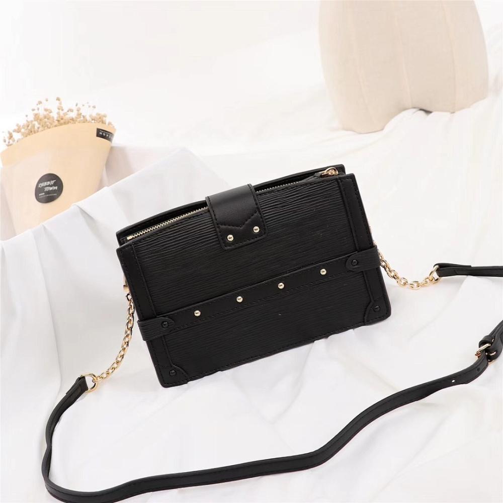 Modern Elegant Monogram Calfskin Top Handle Bag