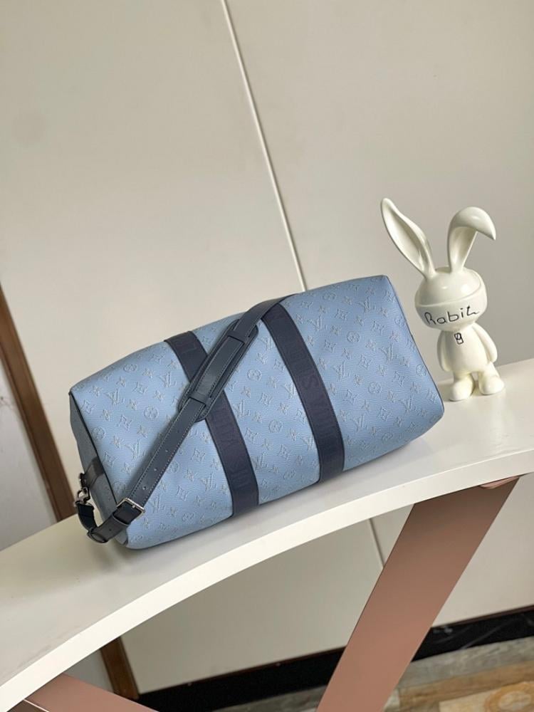 Keepall Monogram Leather Travel Bag