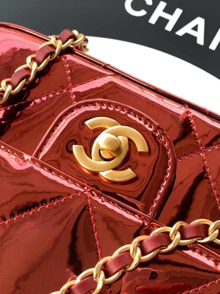 Gold Top Handle Bag