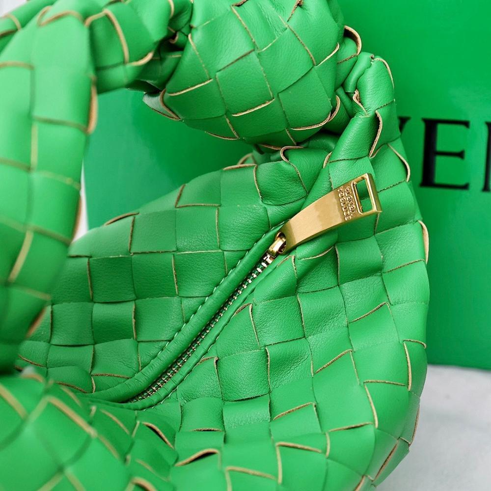 Modern Woven Lambskin Top Handle Bag