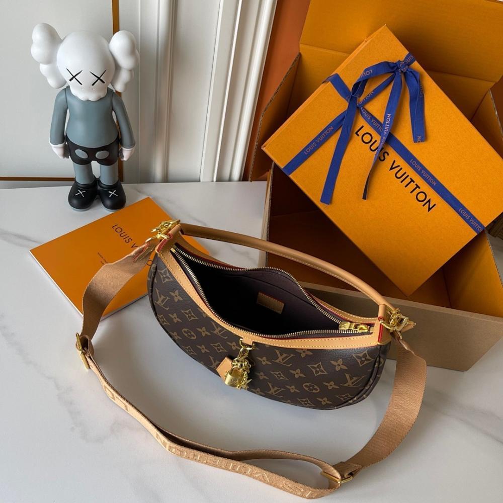 Stylish Refined Monogram Canvas Shoulder Bag