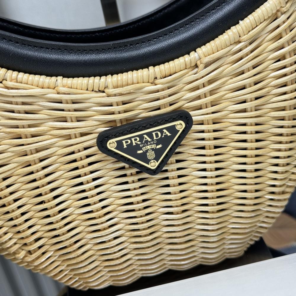 Woven Top Handle Bag