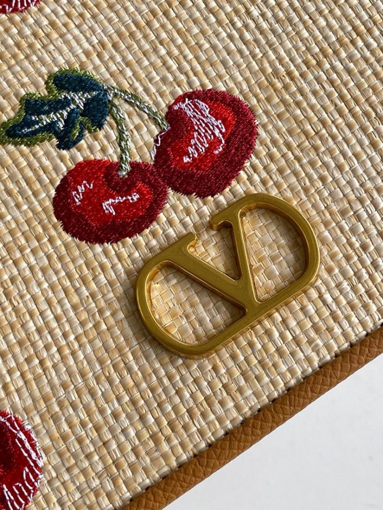 Modern Italian-Inspired Brown Embroidered Leather Bag