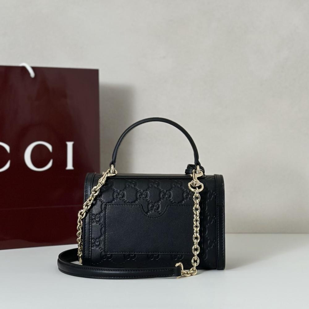 Leather Top Handle Bag