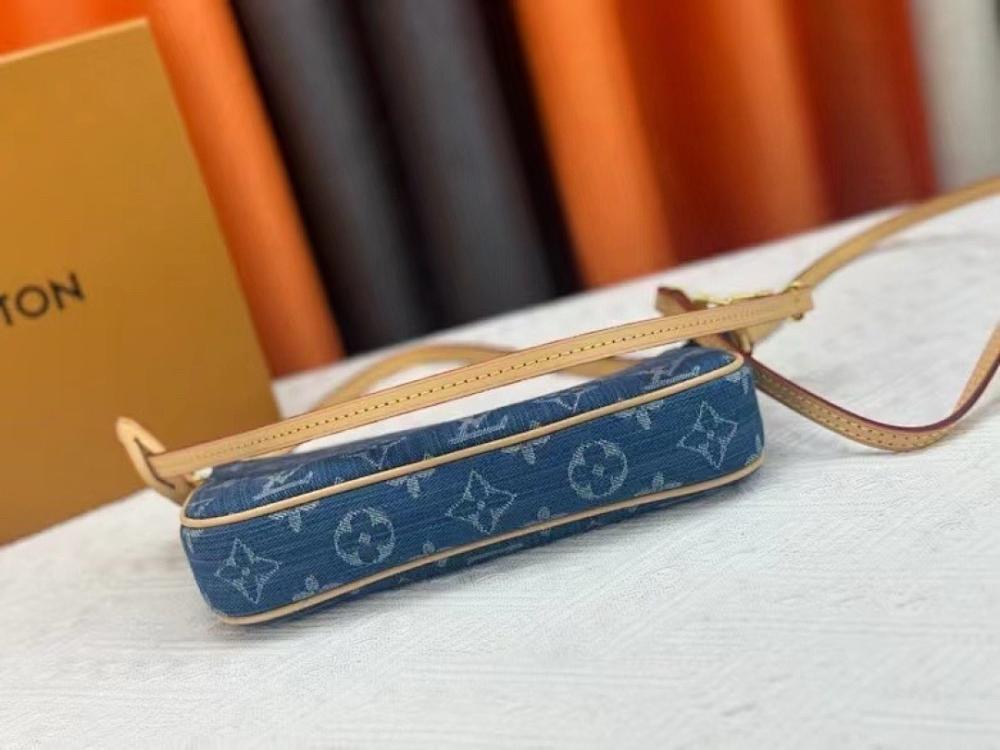 Luxury Elegant Blue Denim Bag