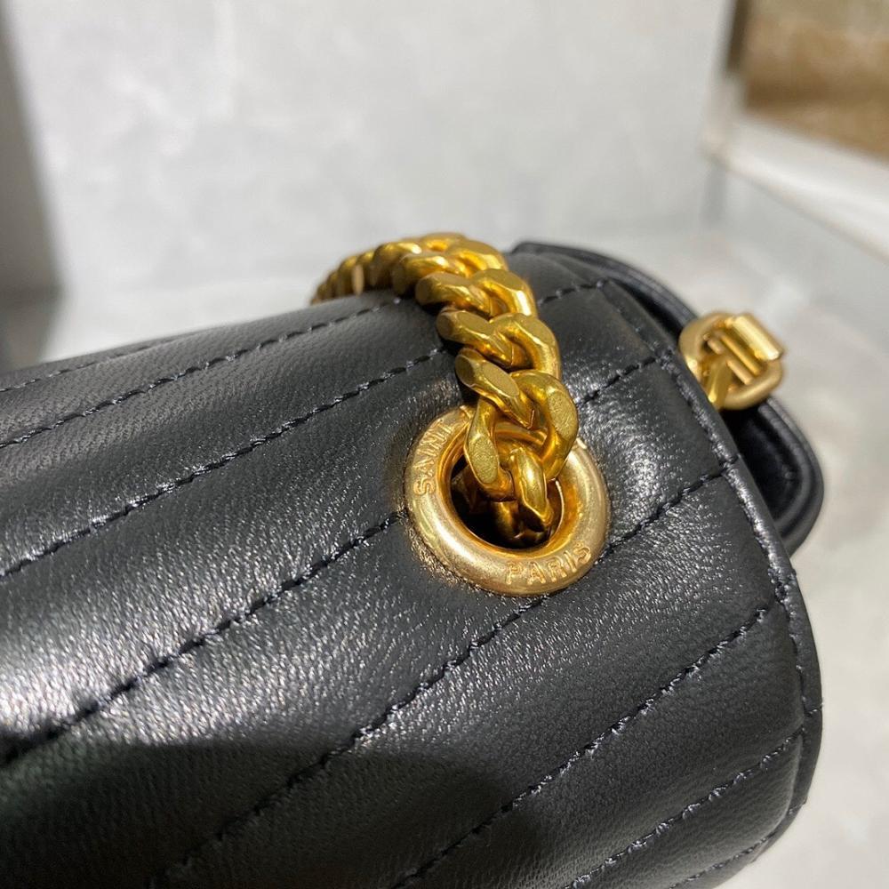 Modern Refined Embroidered Lambskin Crossbody Bag