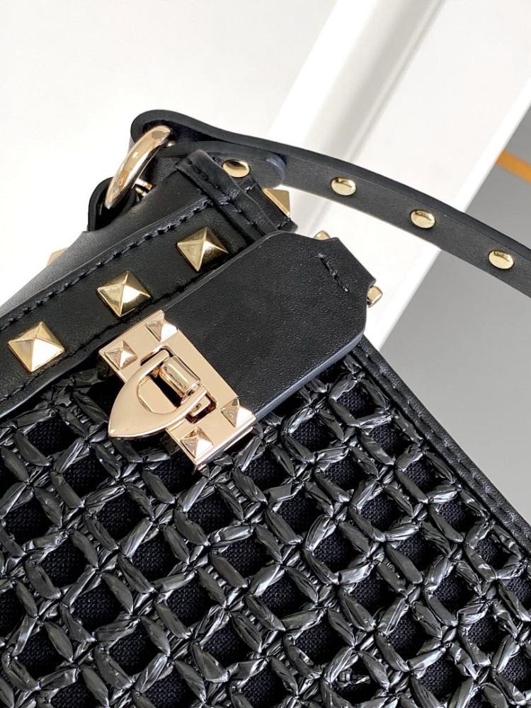 Elegant Stylish Studded Raffia Crossbody Bag ??Special Edition