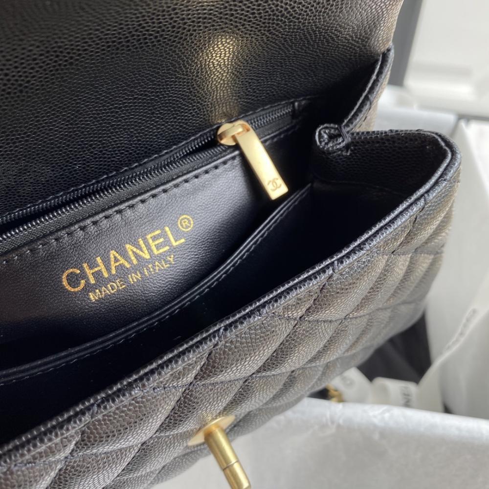 Quilted Lambskin Top Handle Bag