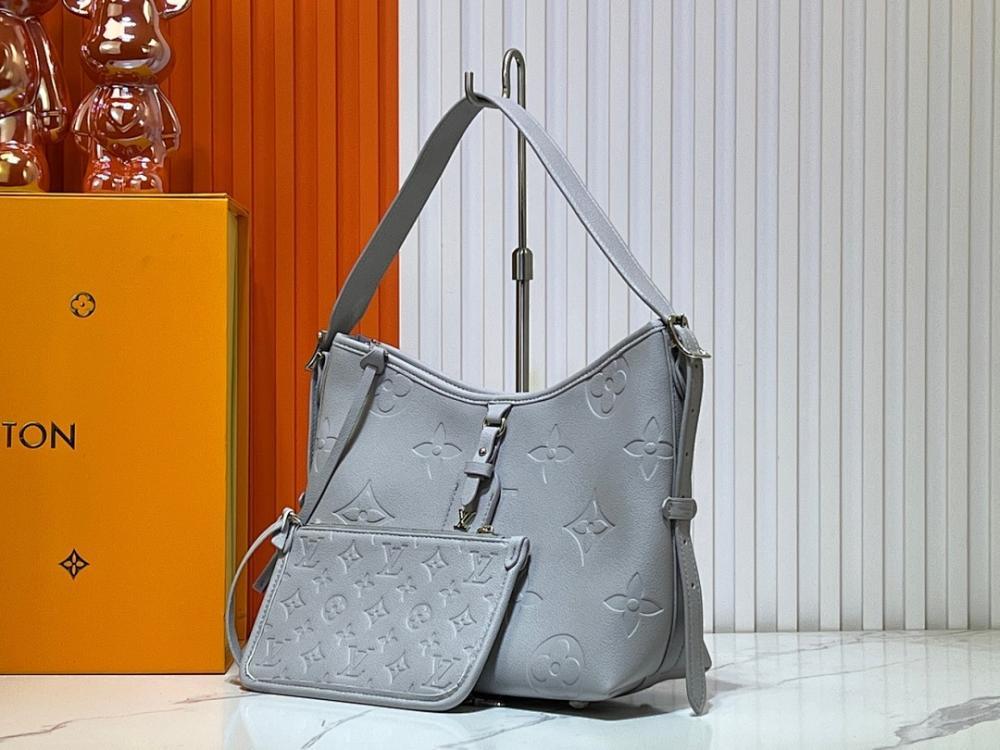 Elegant Refined Monogram Leather Top Handle Bag