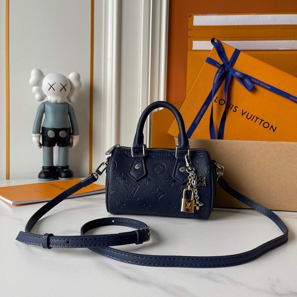 Speedy Monogram Leather Shoulder Bag