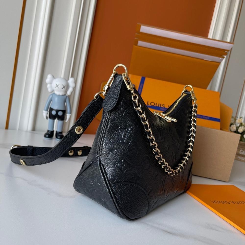 Modern Italian-Inspired Monogram Leather Shoulder Bag