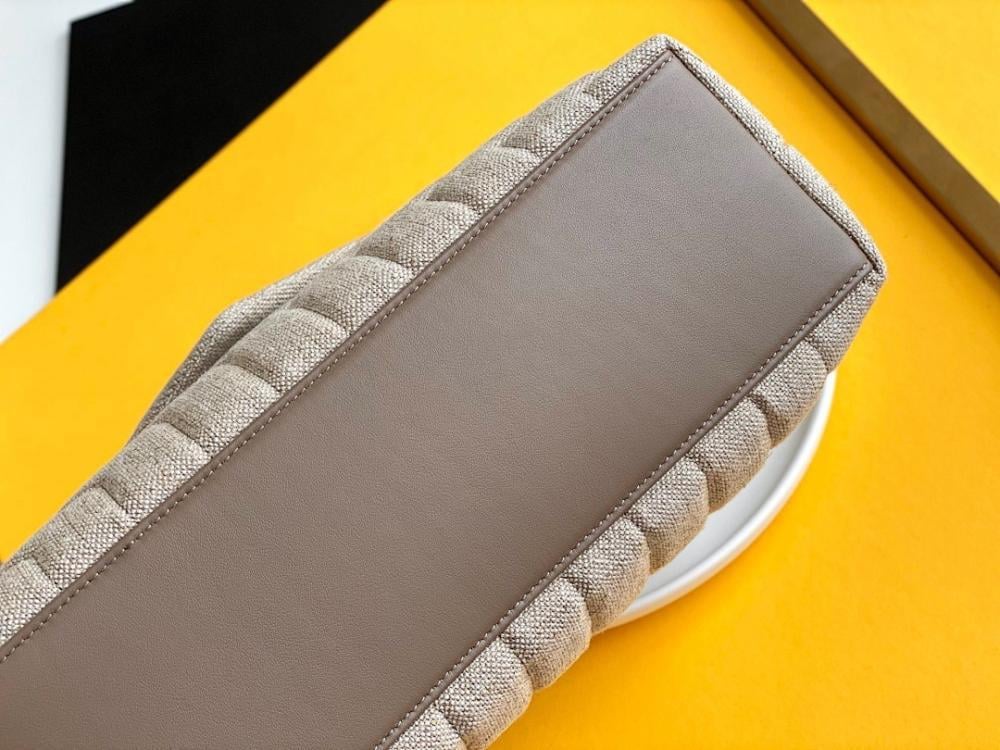 Modern Luxury Beige Leather Crossbody Bag