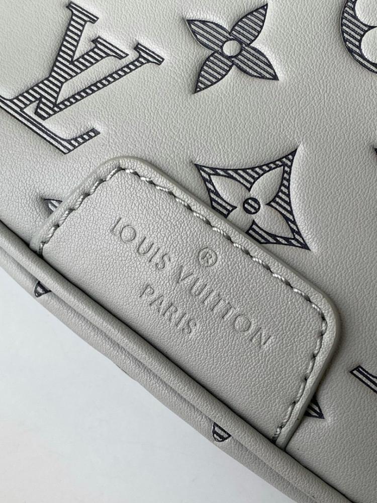 Luxury Refined Grey Leather Bag