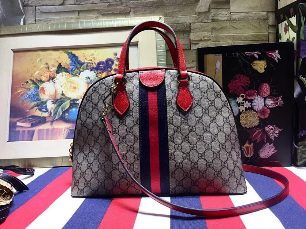 Ophidia Red Shoulder Bag