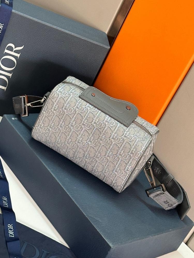 Luxury Grey Printed Calfskin Shoulder Bag – Limited Edition