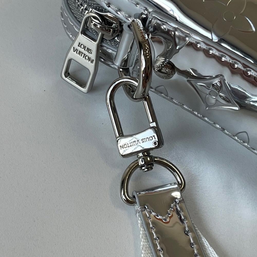 Luxury Elegant Monogram Leather Shoulder Bag