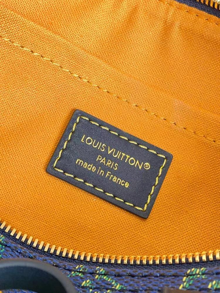 Keepall Monogram Leather Travel Bag