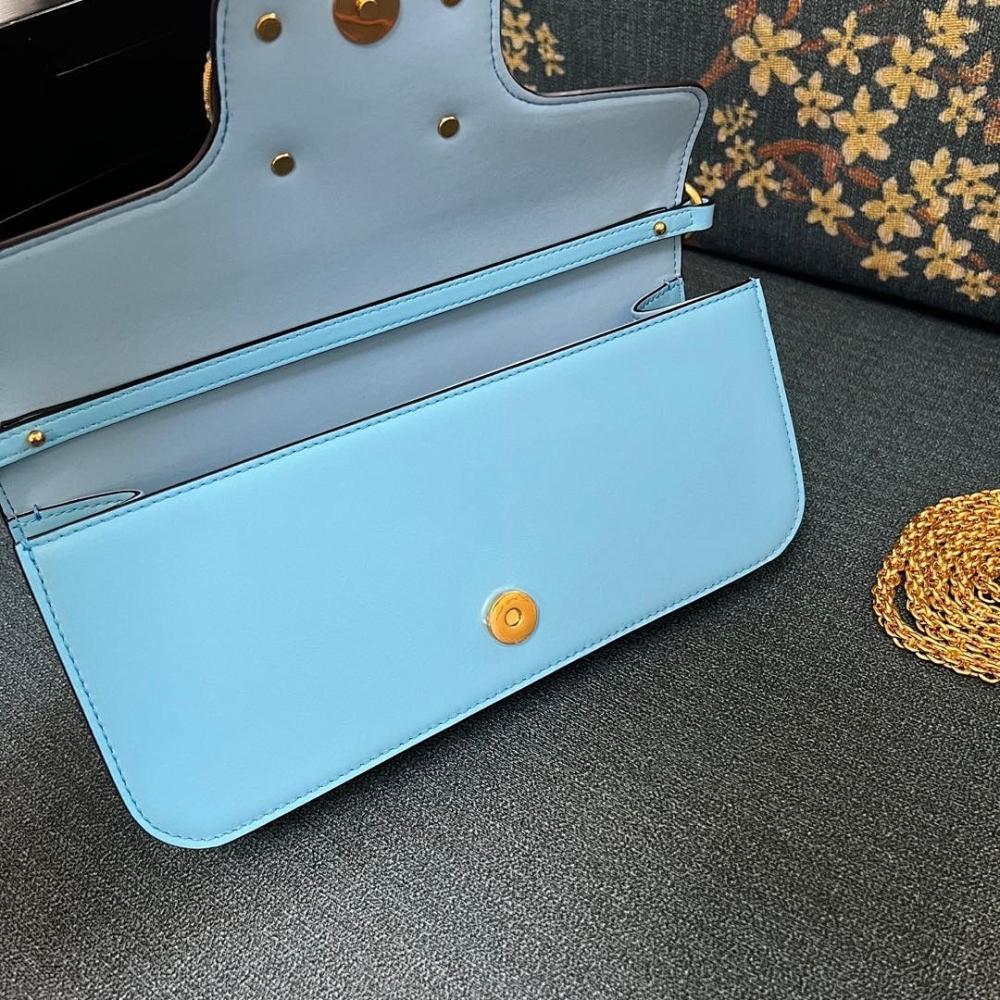 VLogo Signature Crystal-Embellished Calfskin Shoulder Bag
