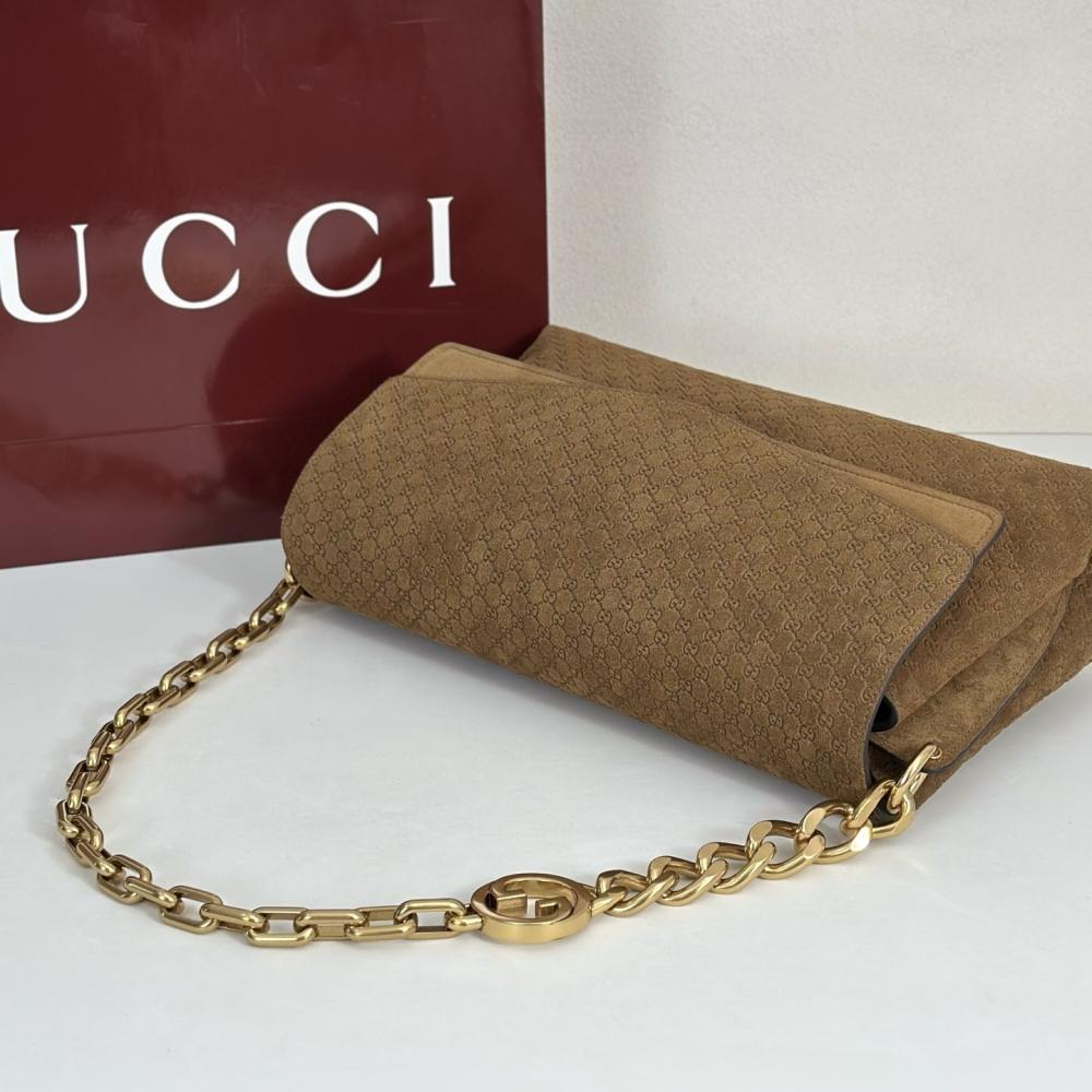 Suede Top Handle Bag