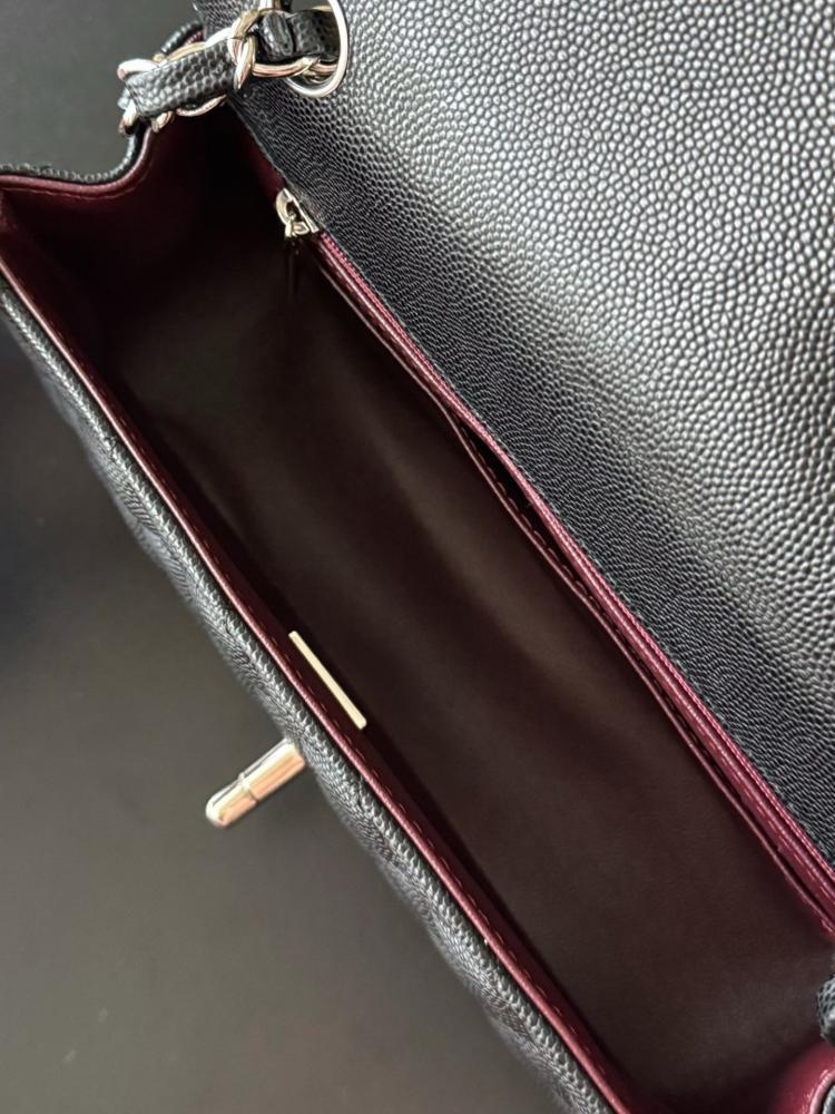 Classic Luxury Leather Top Handle Bag