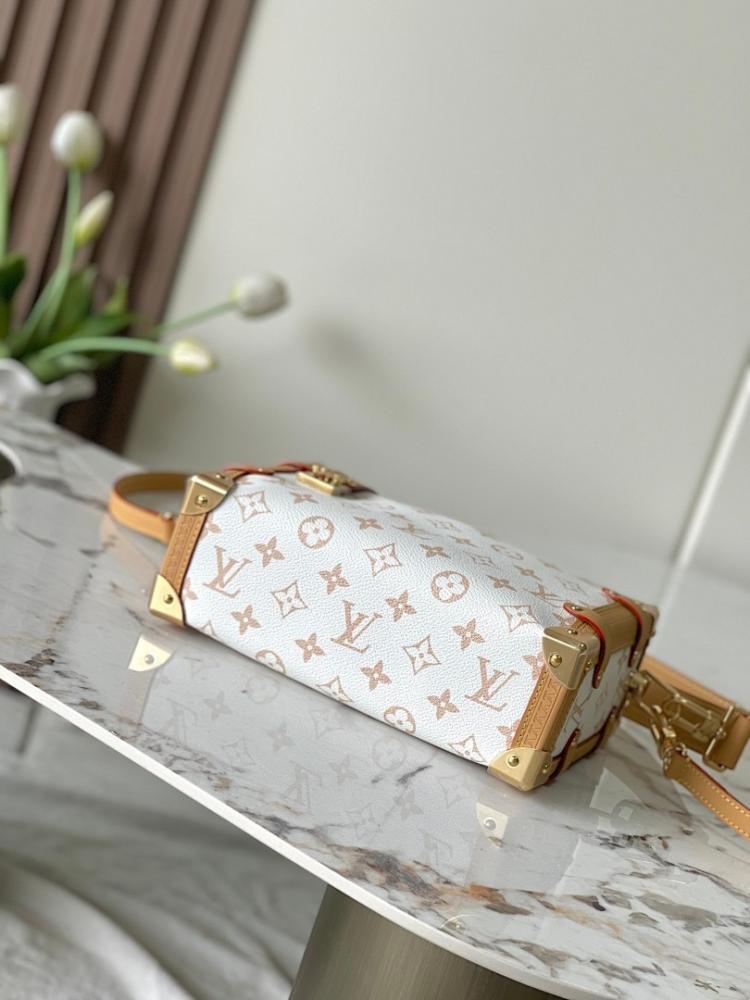 Modern Refined Monogram Leather Shoulder Bag