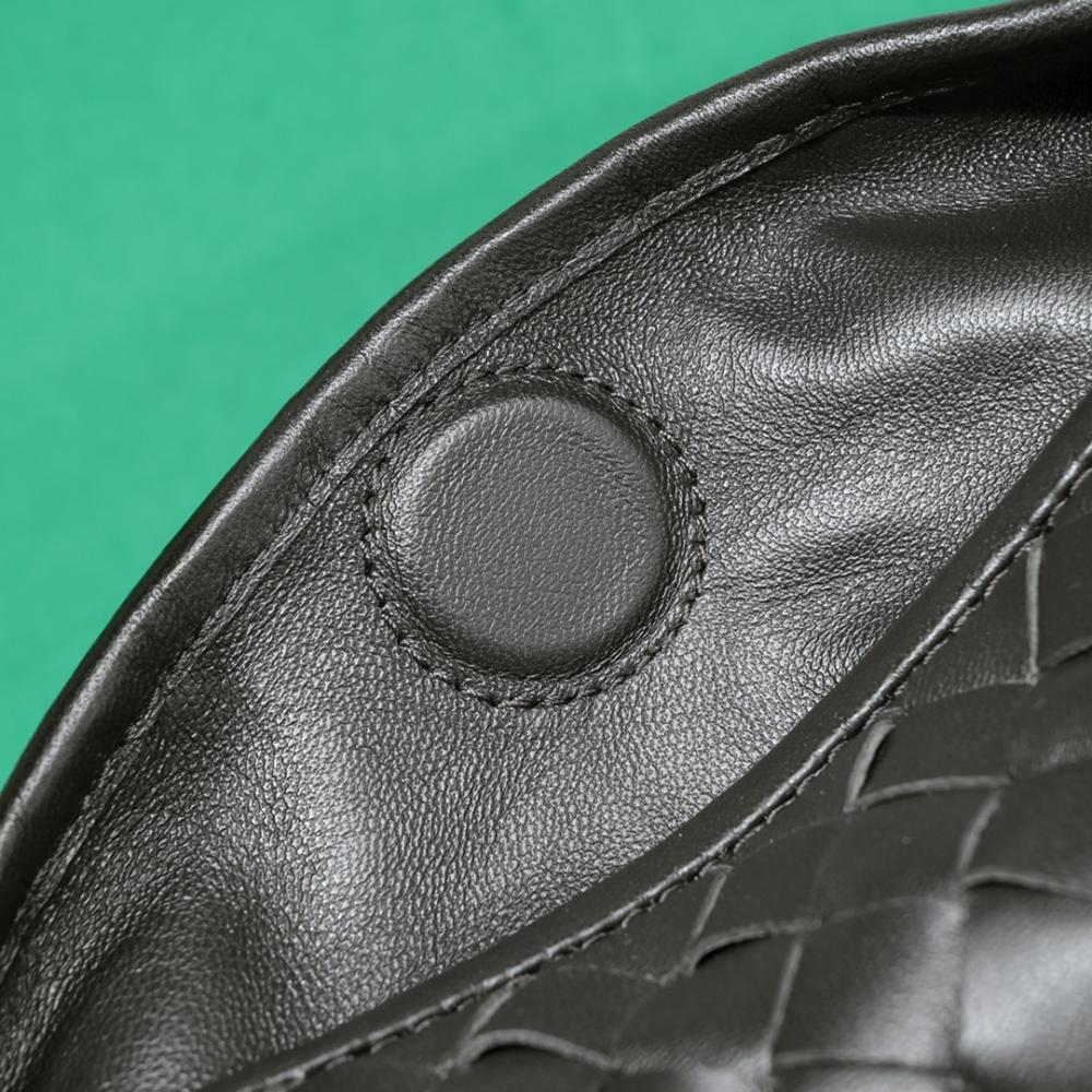 Woven Leather Top Handle Bag