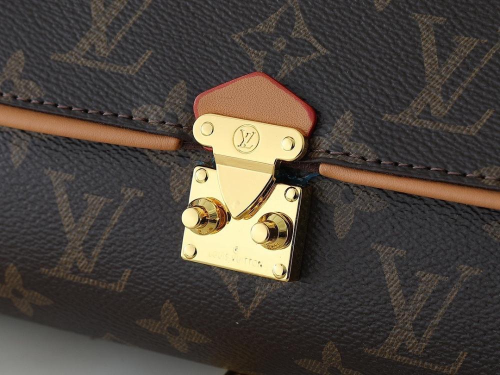 Modern Luxury Monogram Leather Shoulder Bag