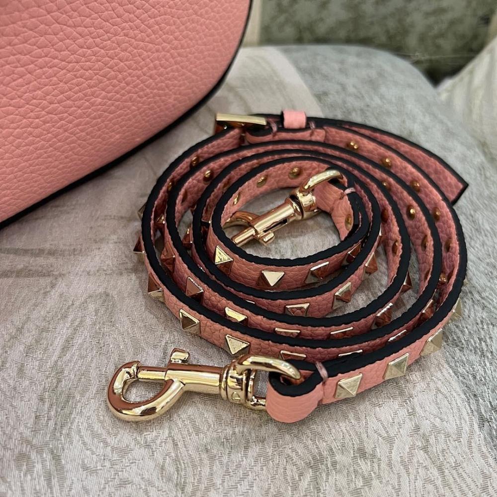 Italian-Inspired Luxury Studded Calfskin Hobo Bag