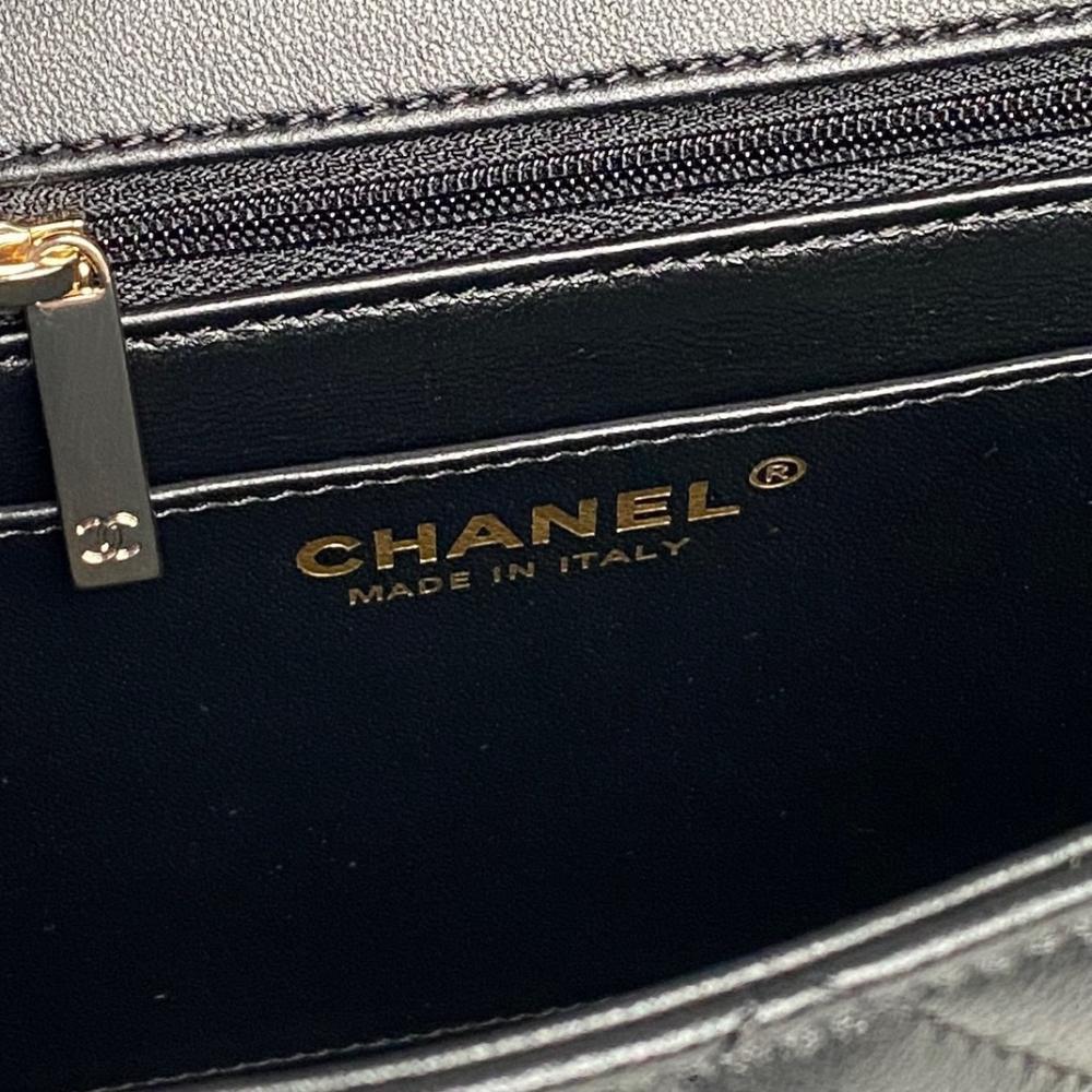 Lambskin Top Handle Bag