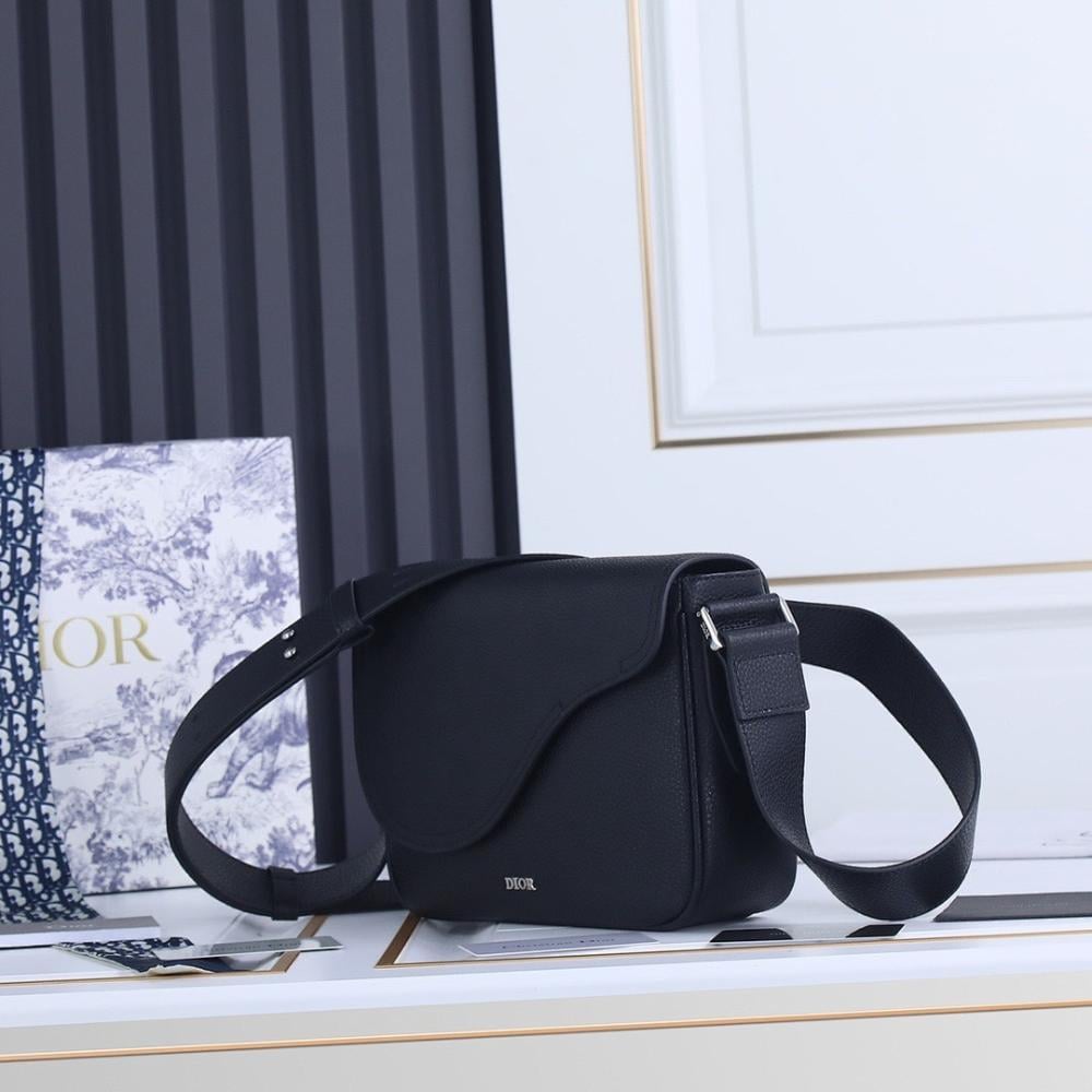 Luxury Black Printed Calfskin Shoulder Bag – Special Edition