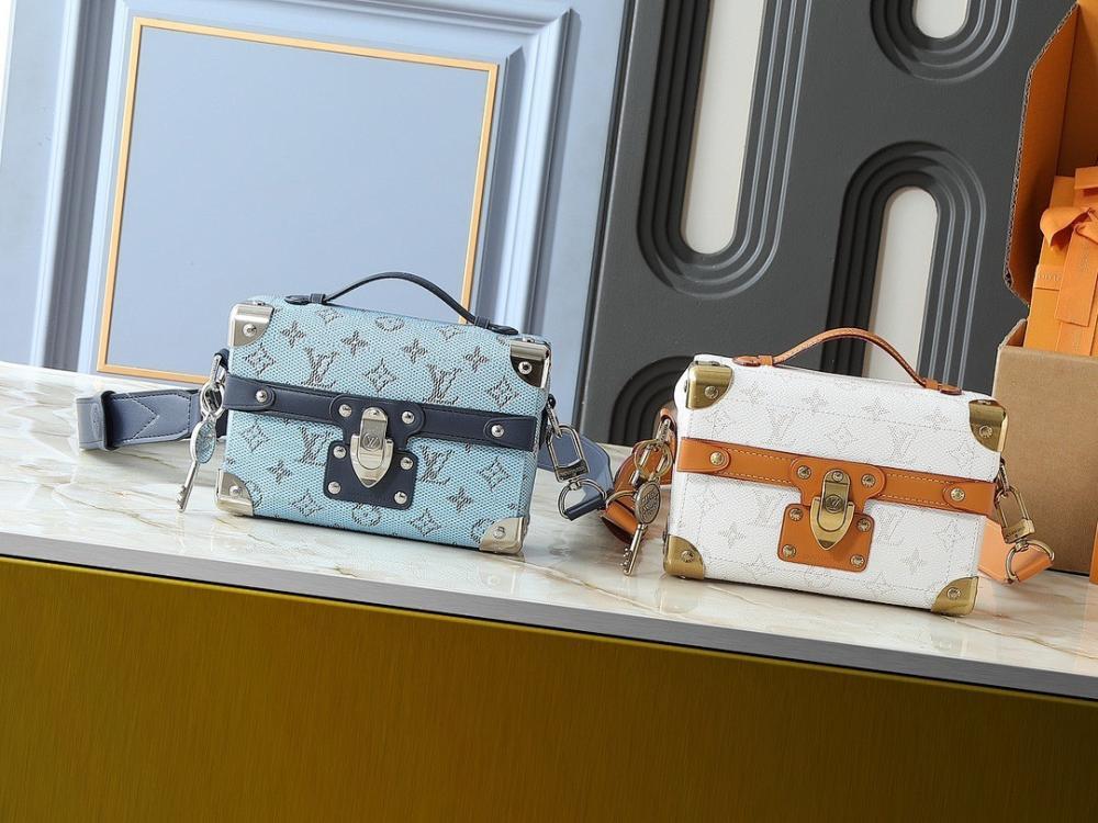 Modern Elegant Studded Calfskin Travel Bag