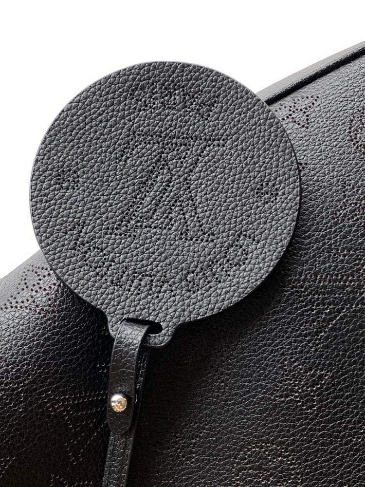 Modern Elegant Monogram Leather Shoulder Bag