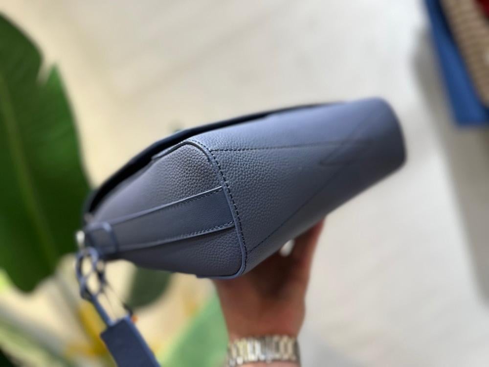 Modern Refined Leather Crossbody Bag