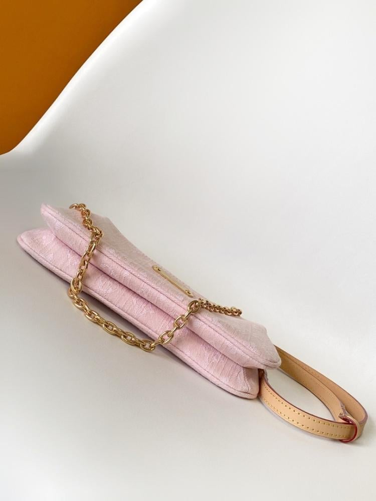 Italian-Inspired Elegant Gold Monogram Leather Crossbody Bag
