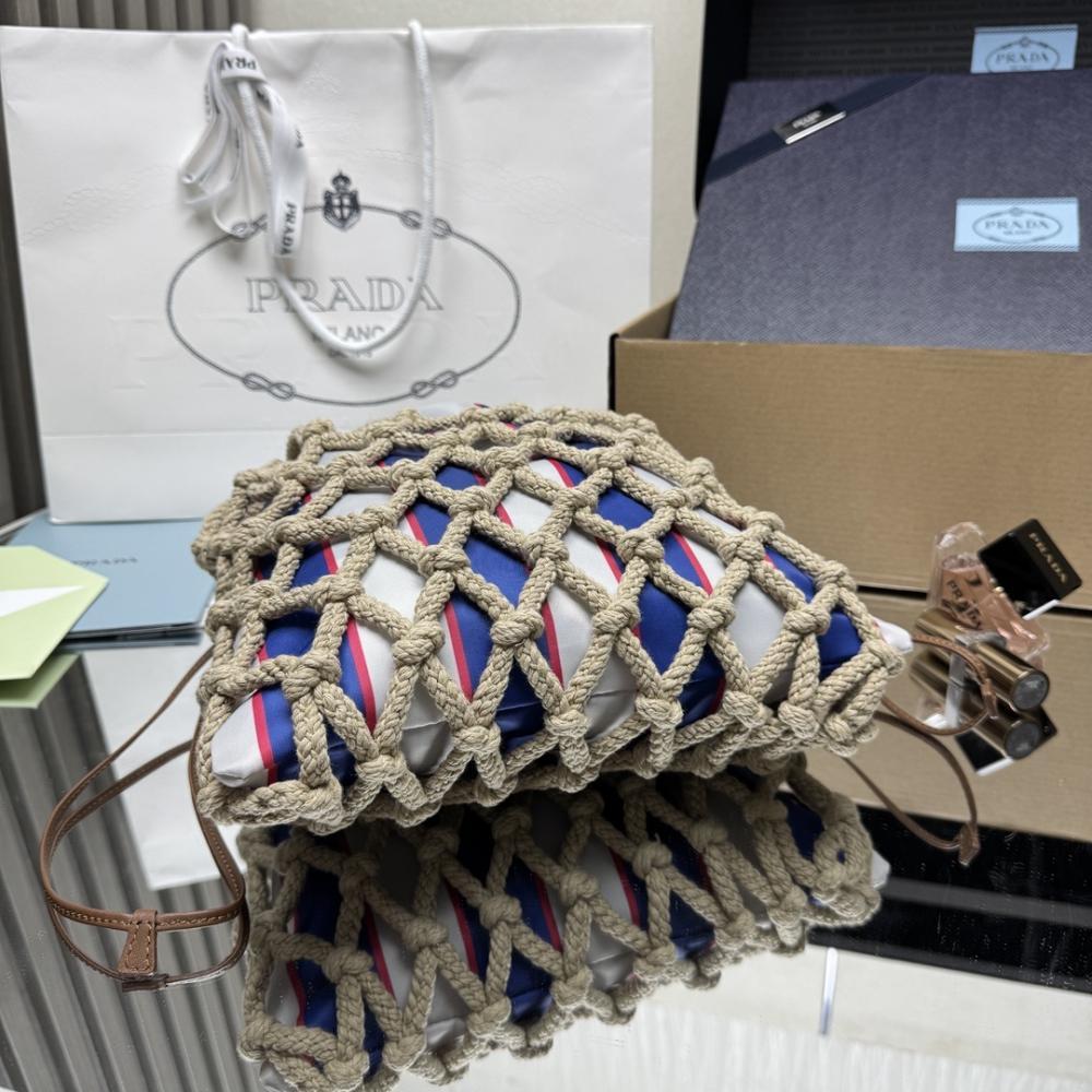 Woven Top Handle Bag
