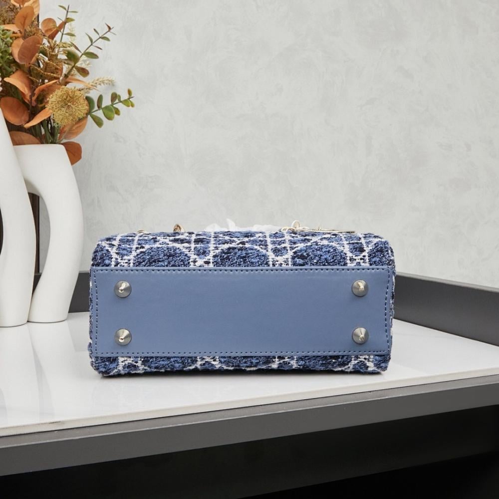 Luxury Elegant Embroidered Top Handle Bag