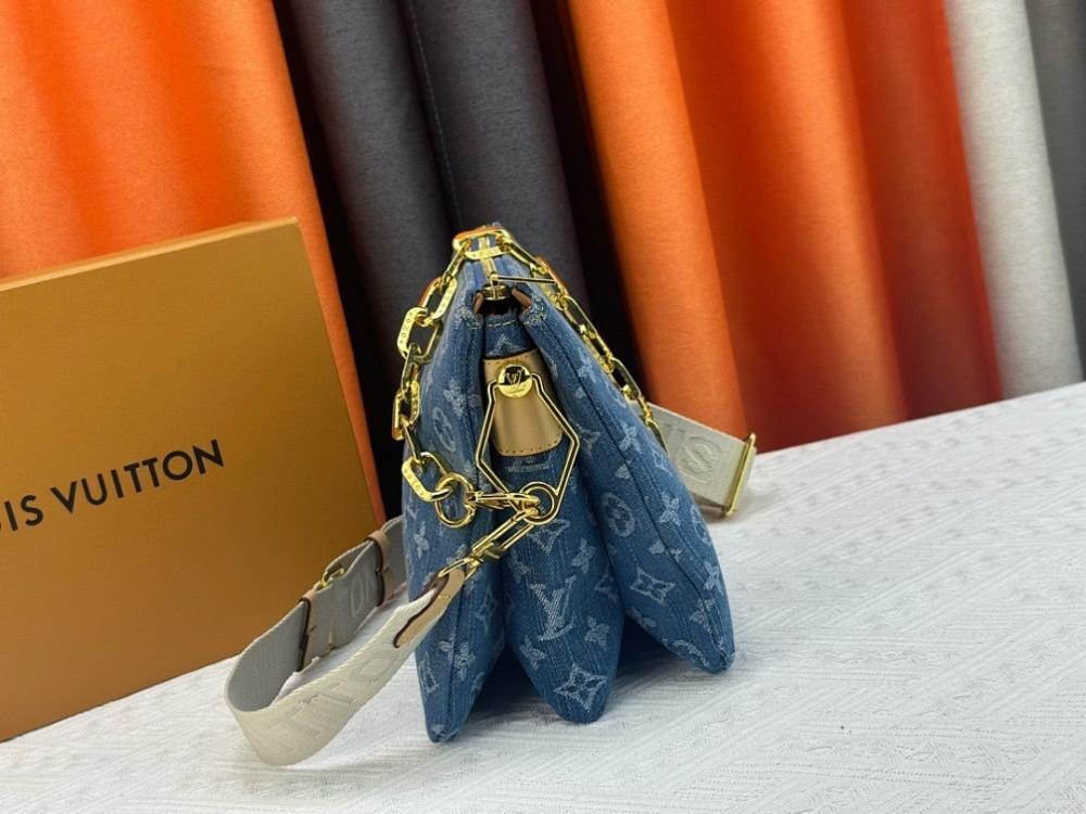 Italian-Inspired Luxury Denim Shoulder Bag