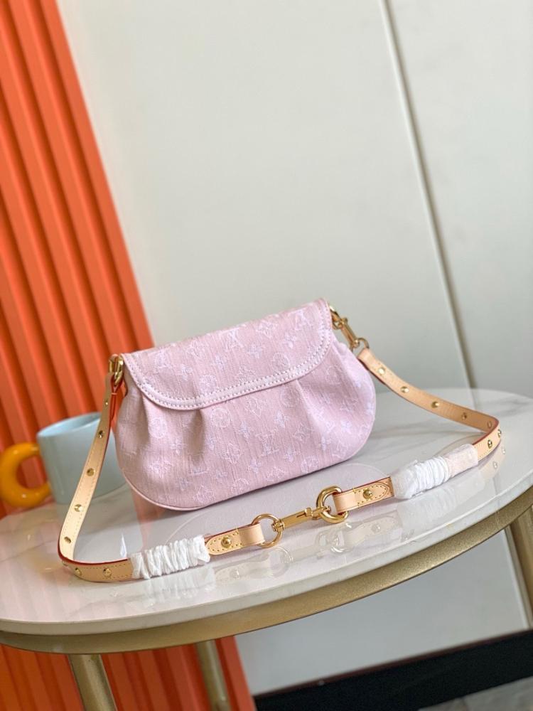Stylish Refined Monogram Denim Shoulder Bag
