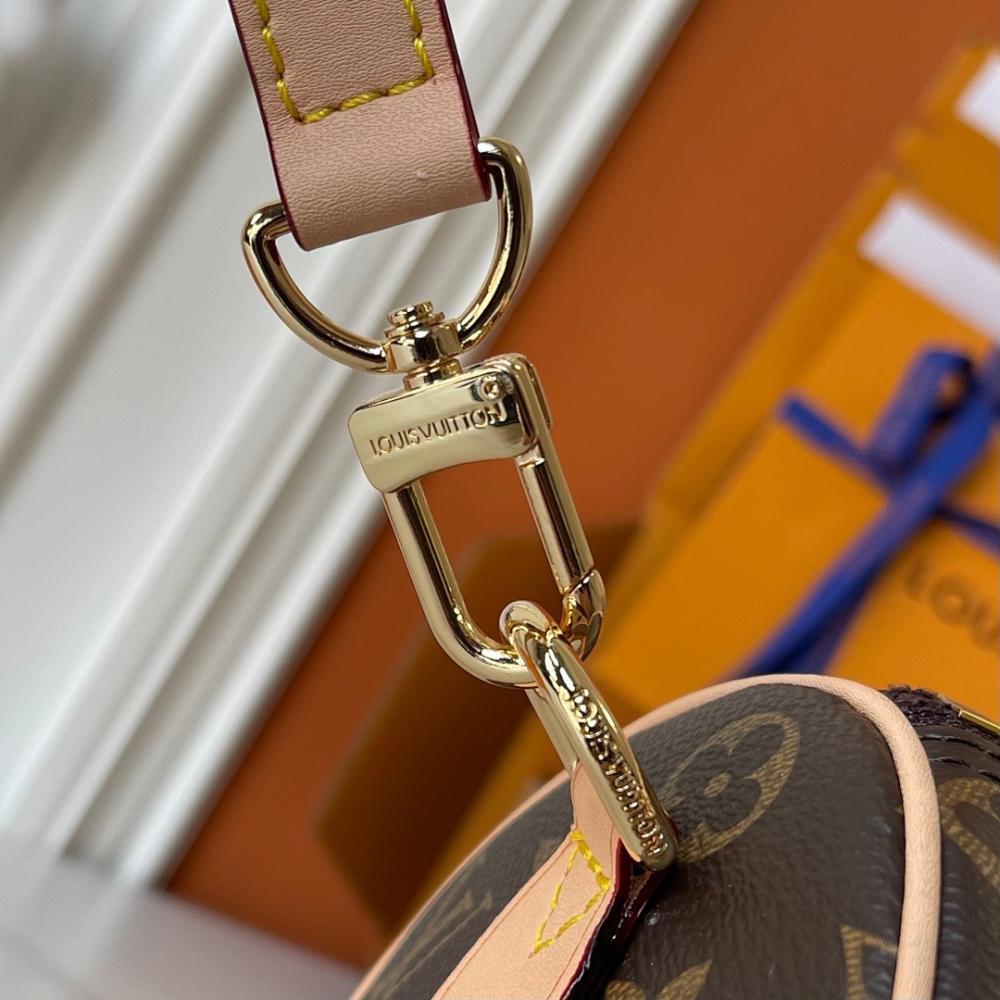 Speedy Monogram Leather Crossbody Bag
