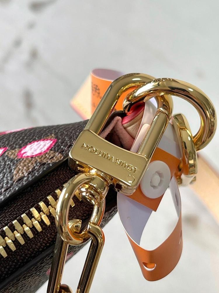 Modern Refined Monogram Leather Shoulder Bag