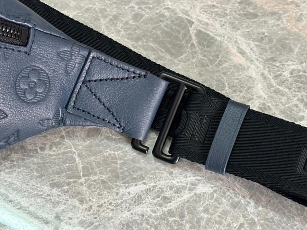 Modern Italian-Inspired Monogram Leather Shoulder Bag