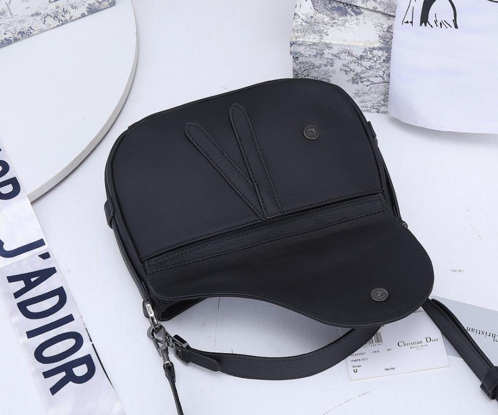 Luxury Stylish Black Quilted Calfskin Shoulder Bag