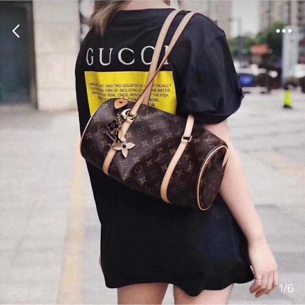 Leather Top Handle Bag