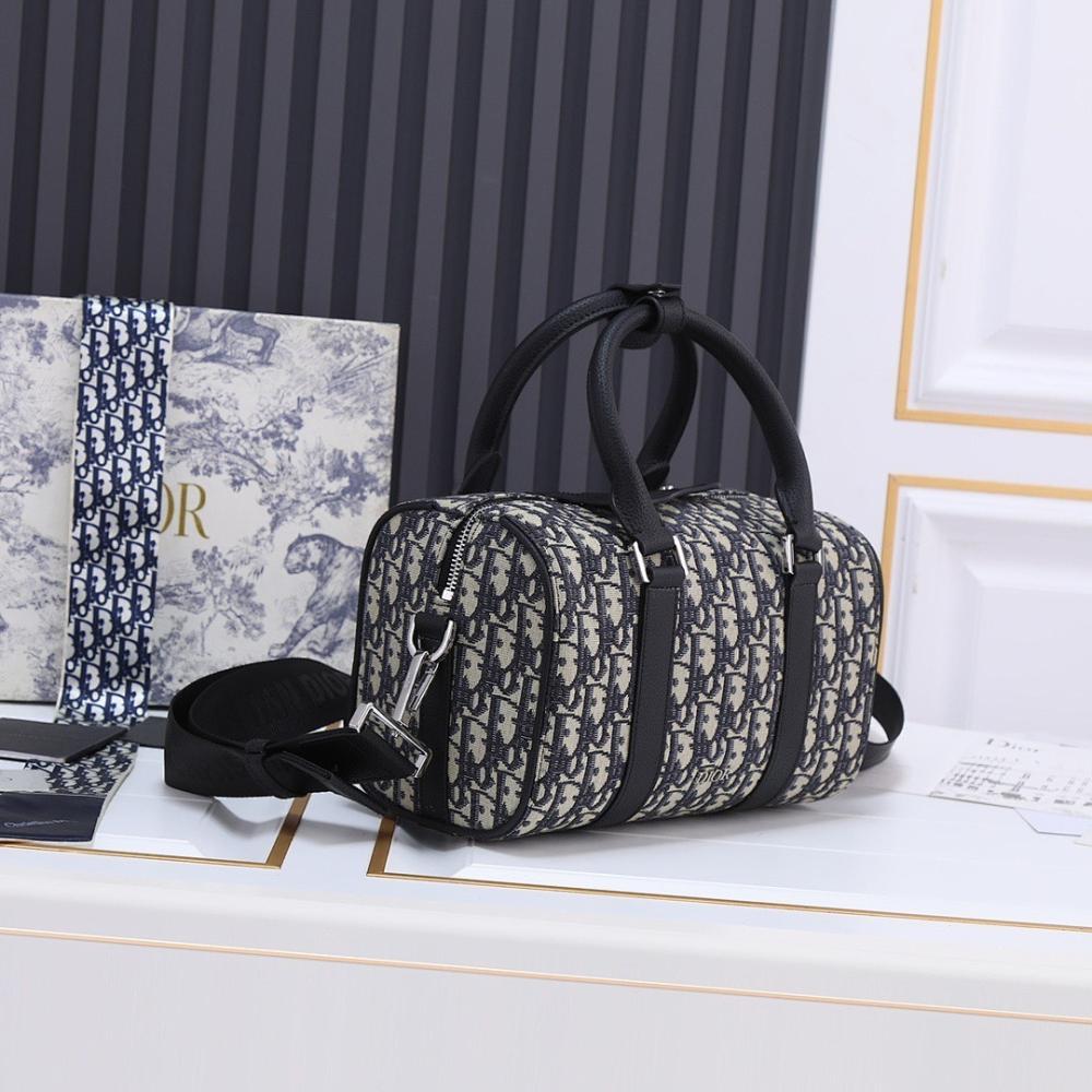 Luxury Premium Black Printed Calfskin Shoulder Bag