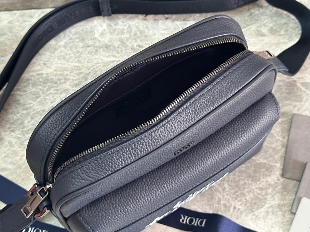 Luxury Stylish Blue Leather Top Handle Bag