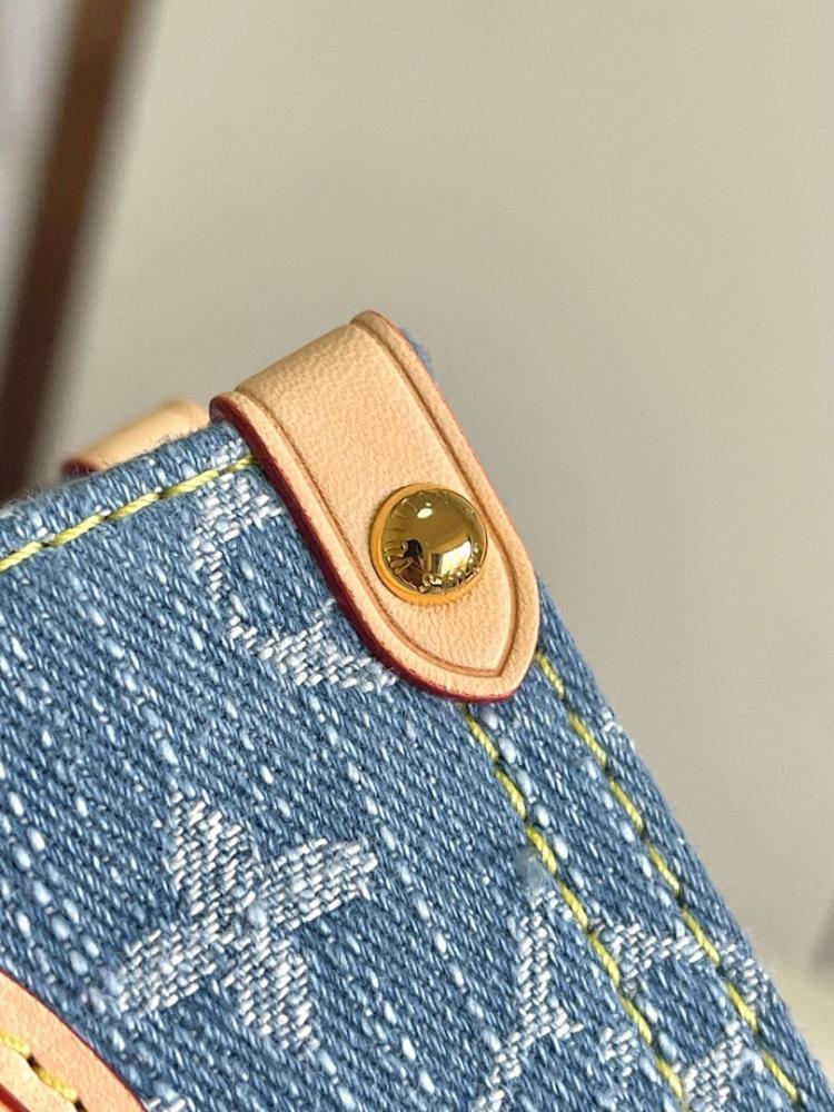 OnTheGo Blue Woven Denim Shoulder Bag