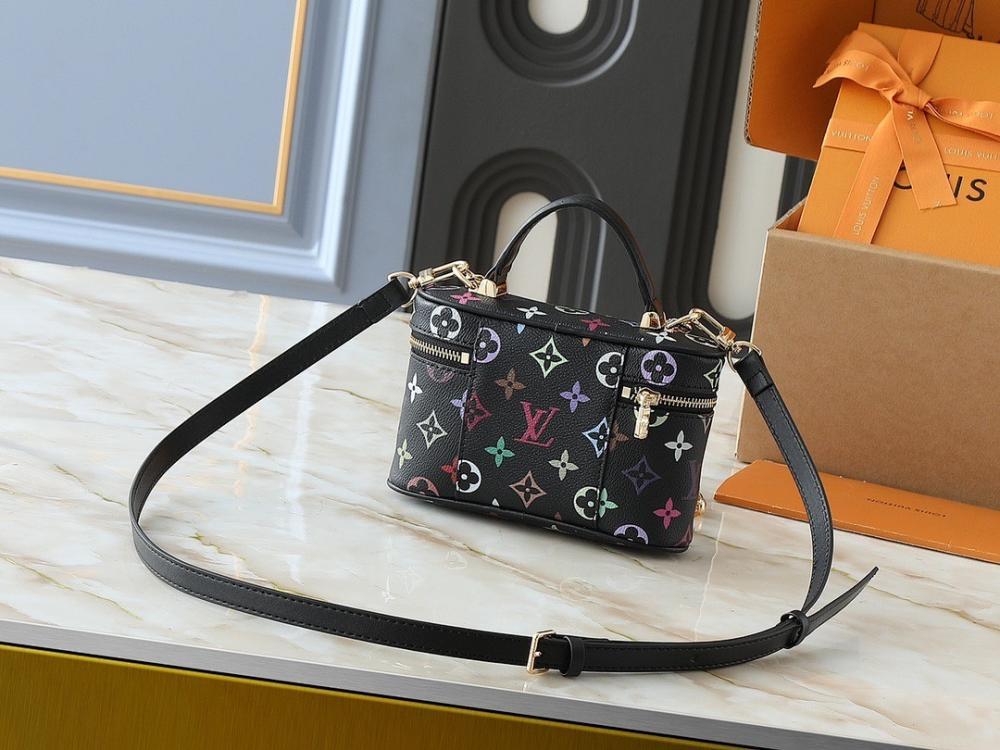 Modern Refined Monogram Leather Crossbody Bag